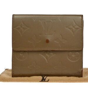 LOUIS VUITTON Porte Monnaie Billets Wallet Monogram Mat Brown